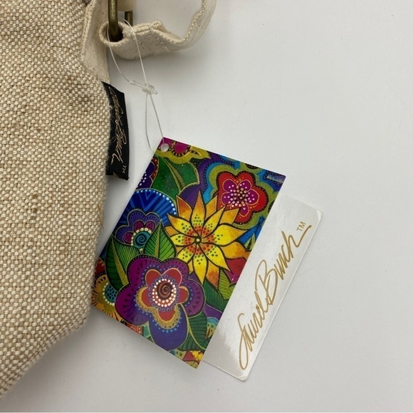 Laurel Burch Blossoming Felines Blue Cat Crossbody Purse Bag Handbag - Picture 9 of 10